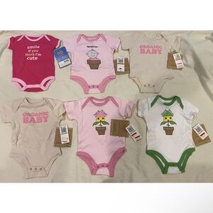 0-6 months girls onesies bundle